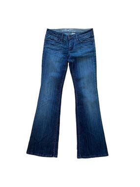 Parasuco 8Jolied jeans low rise blue light denim distressed denim wide leg 28